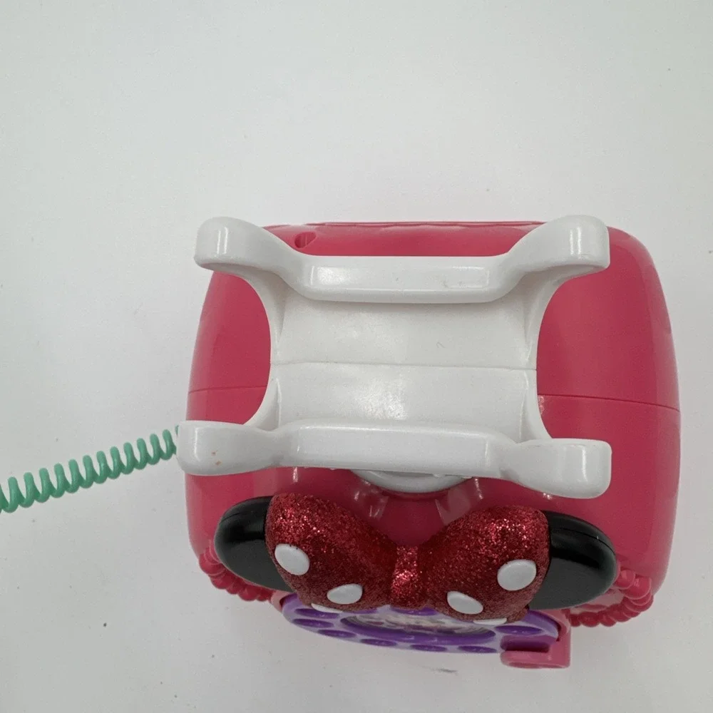Disney Junior Minnie Mouse Ring Me Rotary Phone Pink Lights &‎ Sounds